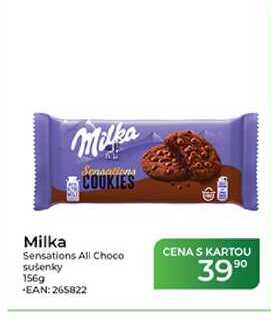 Milka Sensations All Choco sušenky 156g