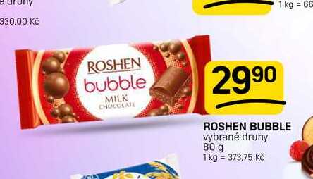 ROSHEN BUBBLE vybrané druhy 80 g