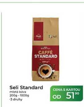 Seli Standard mletá káva 200g-1000g -3 druhy