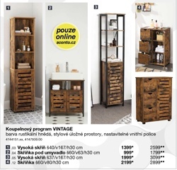 Koupelnový program VINTAGE-Vysoká skříň