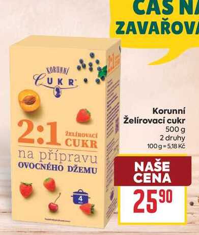 Korunní Želírovací cukr 500 g
