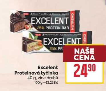 Excelent Proteinová tyčinka 40 g