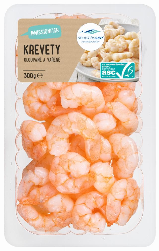 Deutsche See Krevety loupané, vařené