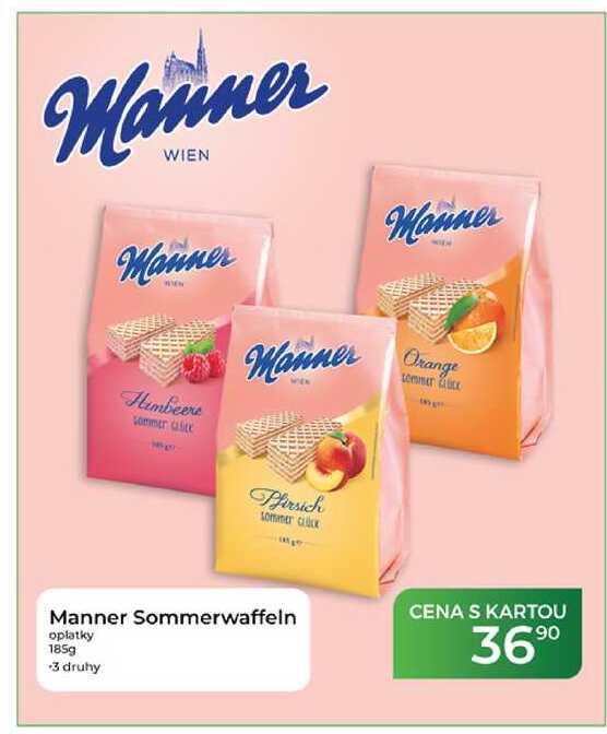 Manner Sommerwaffeln oplatky 185g +3 druhy