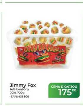 Jimmy Fox želé bonbóny 70ks 700g