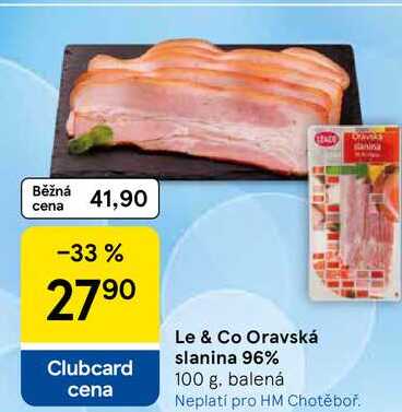 Le & Co Oravská slanina 96%, 100 g 