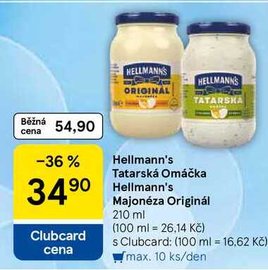 Hellmann's Tatarská Omáčka, 210 ml  