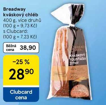 Breadway kváskový chléb, 400 g