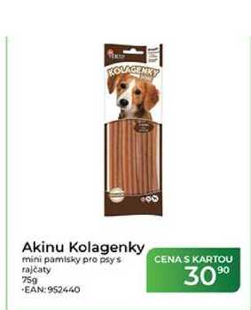 Akinu Kolagenky mini pamlsky pro psy s rajčaty 75g