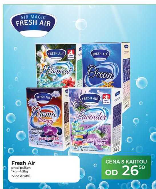 Fresh Air prací prášek 1kg -4,5kg