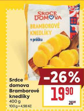 Srdce domova Bramborové knedlíky 400 g 