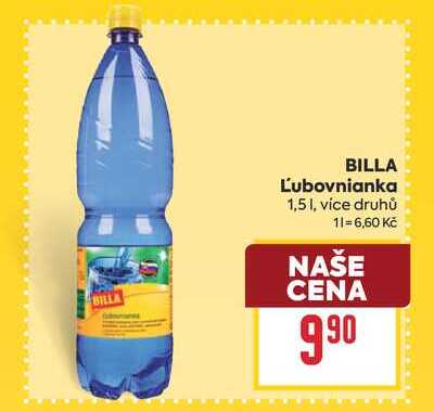 BILLA Ľubovnianka 1,5l