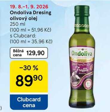 Ondoliva Dresing olivový olej, 250 ml 