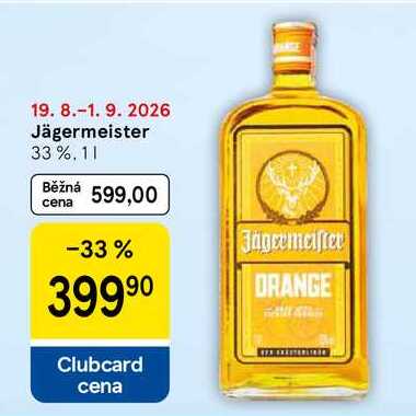 Jägermeister 33%, 1 l