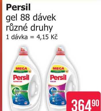 Persil gel na praní 88 dávek, různé druhy