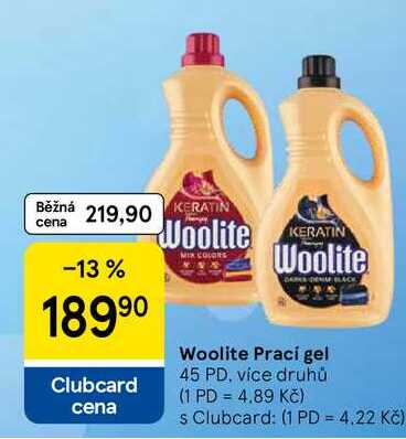 Woolite Prací gel, 45 PD, více druhů
