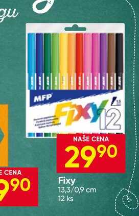 Fixy 13,3/0,9 cm 12 ks
