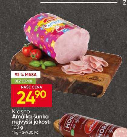 Krásno Amálka šunka nejvyšší jakosti 100 g