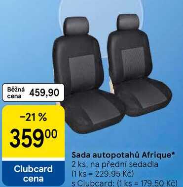 Sada autopotahů Afrique, 2 ks, na přední sedadla