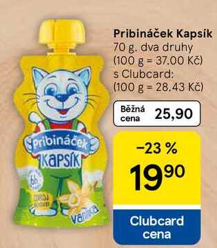 Pribináček Kapsík, 70 g