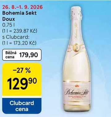 Bohemia Sekt Doux, 0,75 l