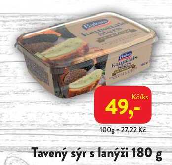 Tavený sýr s lanýži 180 g  