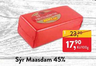 Sýr Maasdam 45% 100g