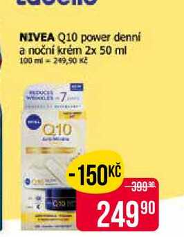 NIVEA Q10 power denní a noční krém 2x 50 ml