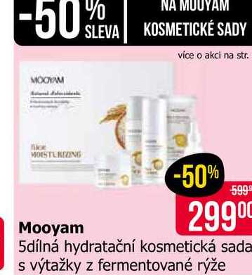 Mooyam 5dílná hydratační kosmetická sada s výtažky z fermentované rýže