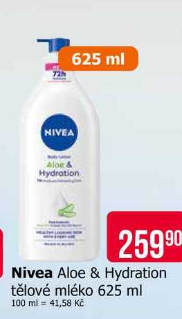 Nivea Aloe & Hydration tělové mléko 625 ml