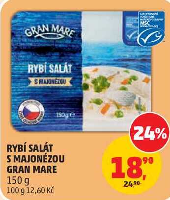 RYBÍ SALÁT S MAJONÉZOU GRAN MARE, 150 g