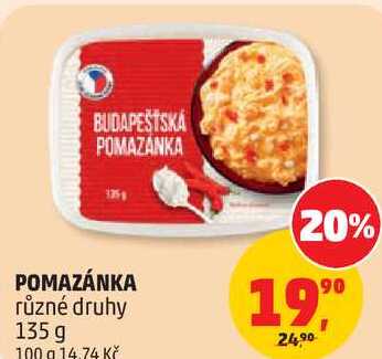 POMAZÁNKA různé druhy, 135 g