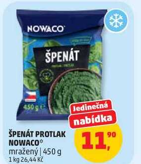 ŠPENÁT PROTLAK NOWACO mražený, 450 g
