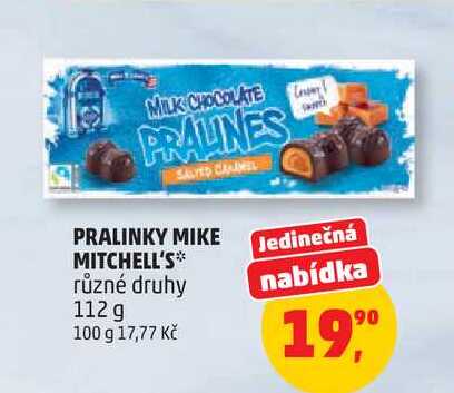 PRALINKY MIKE MITCHELL'S různé druhy, 112 g