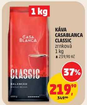 KÁVA CASABLANCA CLASSIC zrnková, kg 