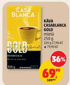 KÁVA CASABLANCA GOLD mletá, 250 g