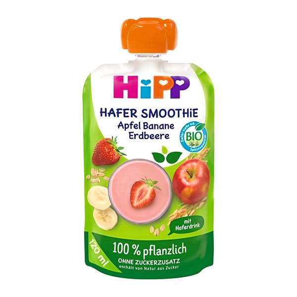 HiPP BIO Ovesné smoothie 100% rostlinné (jablko, jahoda, banán)