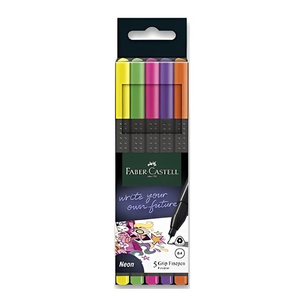 Faber-Castell Grip Neon Popisovače, 0,4 mm