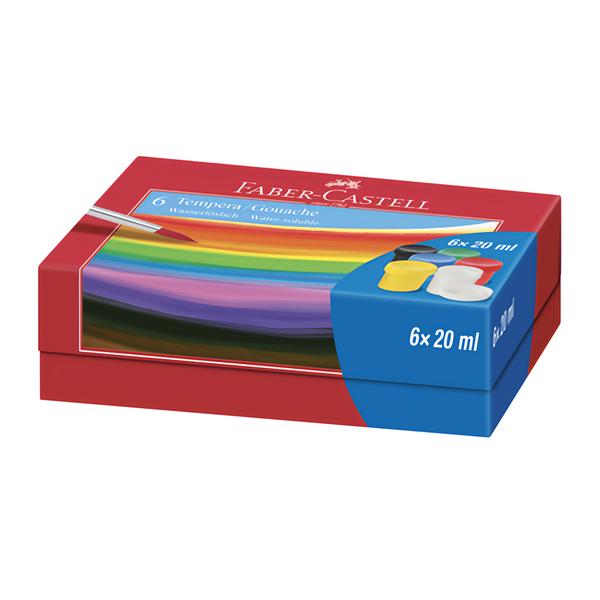 Faber-Castell Tempery v kelímcích 6x20 ml