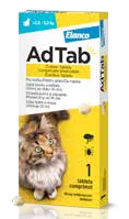 AdTab 56 mg žvýkací tableta pro psy 1,3–2,5 kg, 1 ks