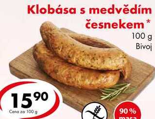 Klobása s medvědím česnekem, 100 g