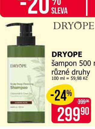 DRYOPE šampon 500 ml různé druhy