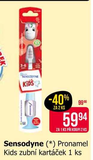 Sensodyne Pronamel Kids zubní kartáček 1 ks 
