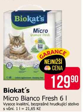 Biokat's Micro Bianco Fresh 6l
