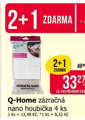 Q-Home zázračná nano houbička 4 ks