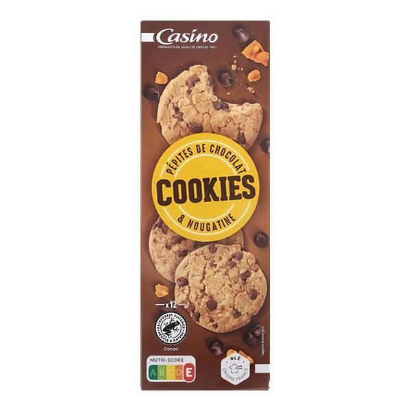Casino Čokoládové cookies s nugátem