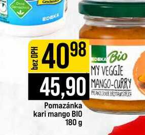 Pomazánka kari mango BIO 180 g