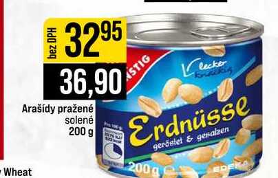 Arašídy pražené solené 200 g