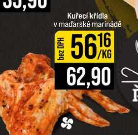 Kuřecí křídla v maďarské marinádě 1kg