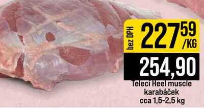 Telecí Heel muscle karabáček cca 1,5-2,5 kg 